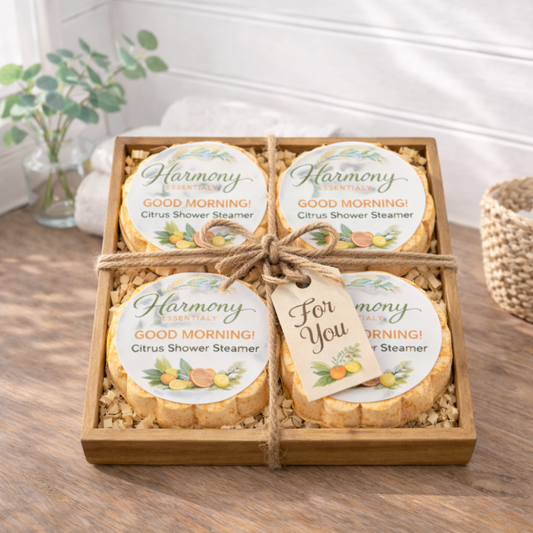 4 Count Good Morning Citrus Shower Steamers with Gift Box