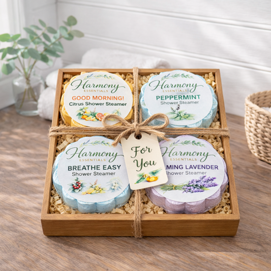 4 Count Sampler Pack Shower Steamers with Gift Box